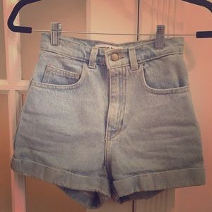 Light Wash Denim Shorts